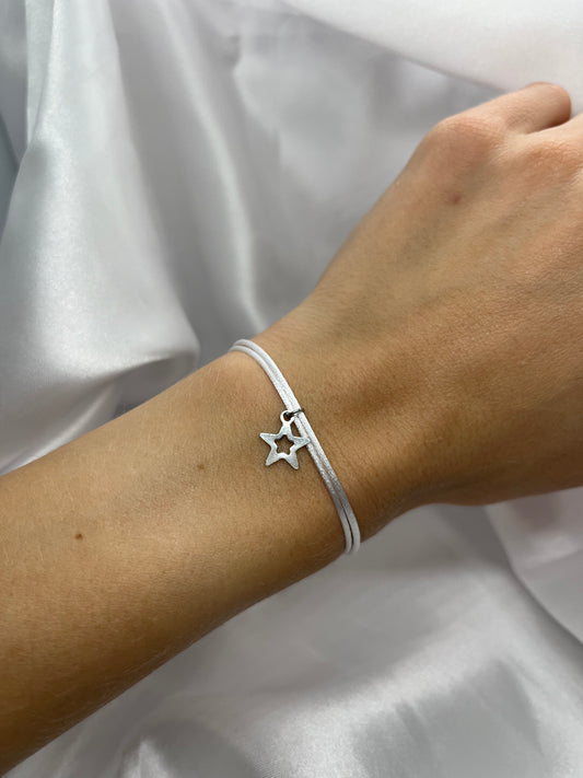 Bracelet satin gros étoile