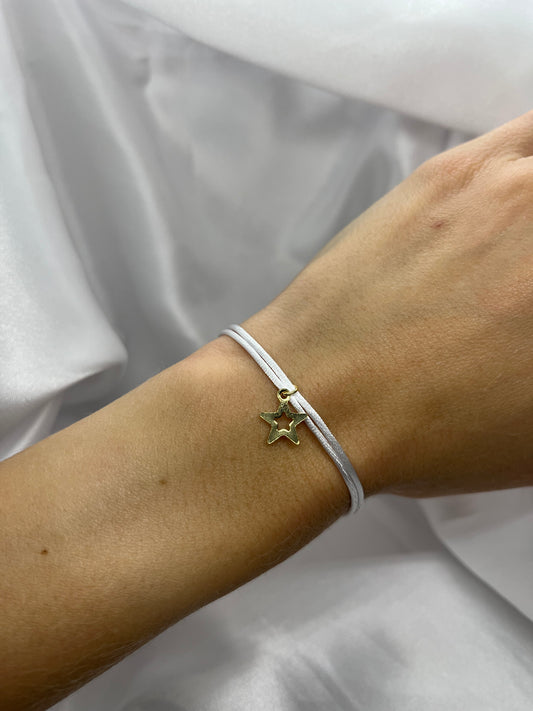 Bracelet satin gros étoile