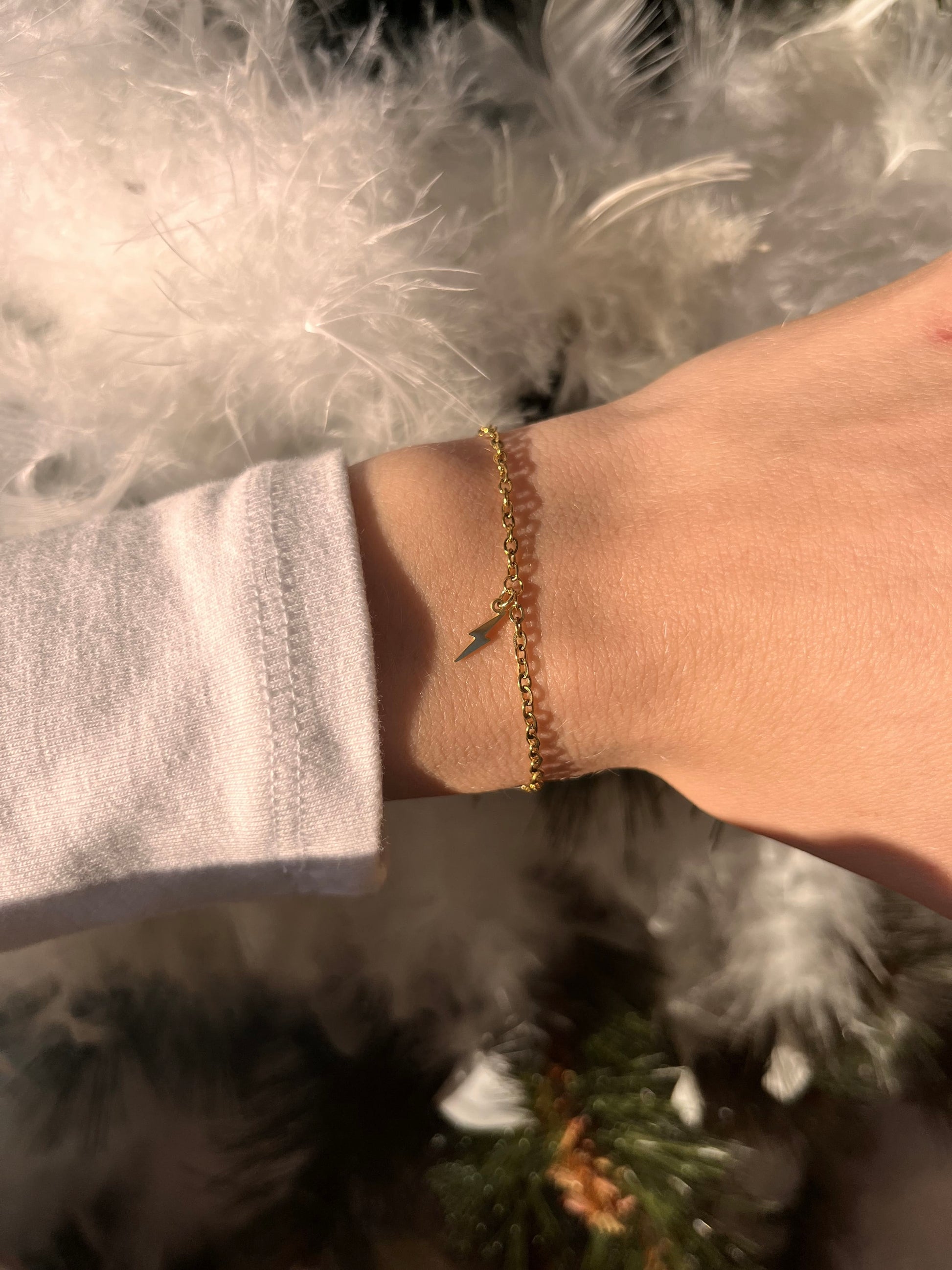 Bracelet zoé or fait main 