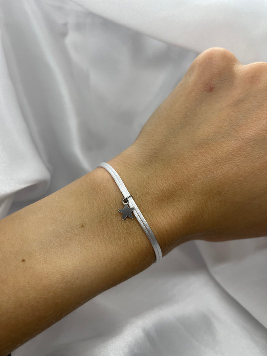 Bracelet satin petite étoile